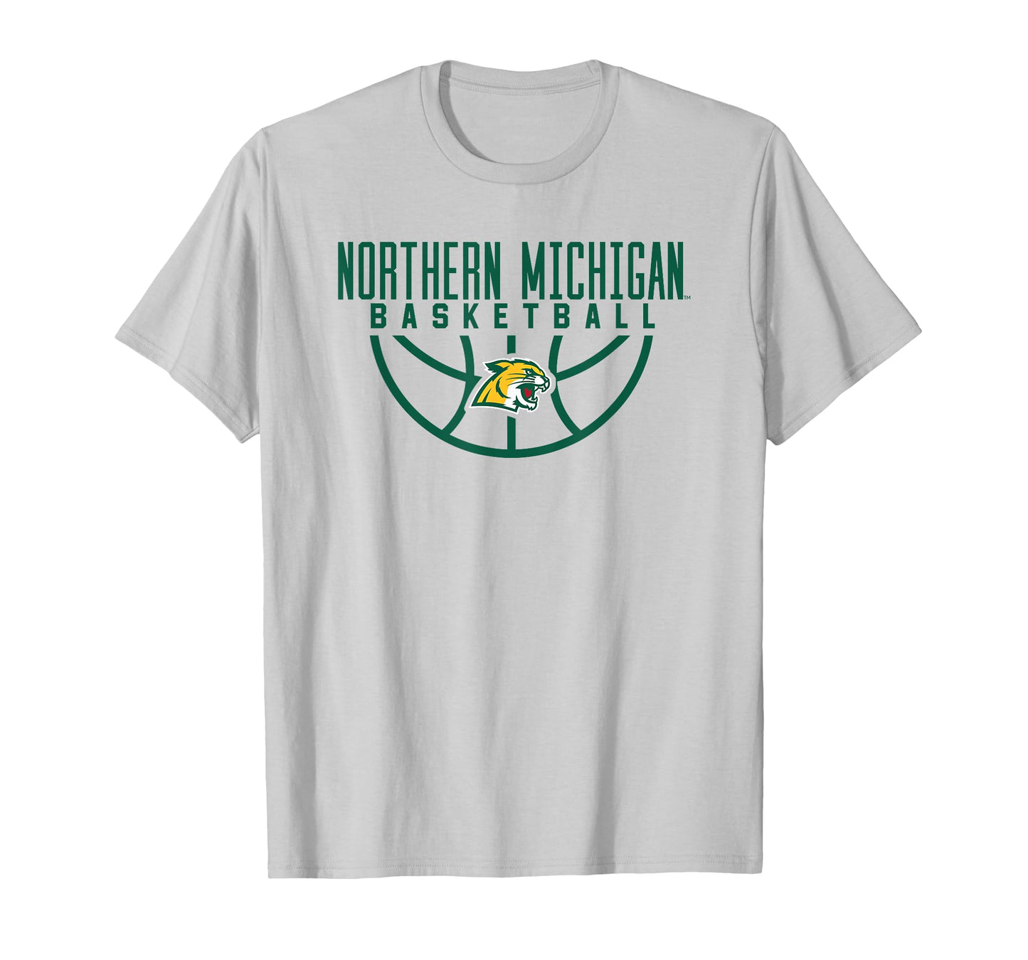 Northern Michigan University NMU Wildcats Basketball Arch T-Shirt