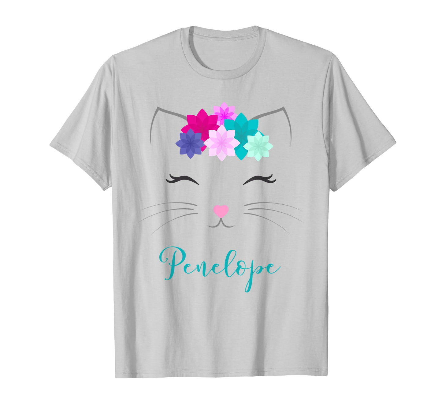 Penelope Kitty Cat Personalized Name Birthday Gift Men Women Kids T-Shirt