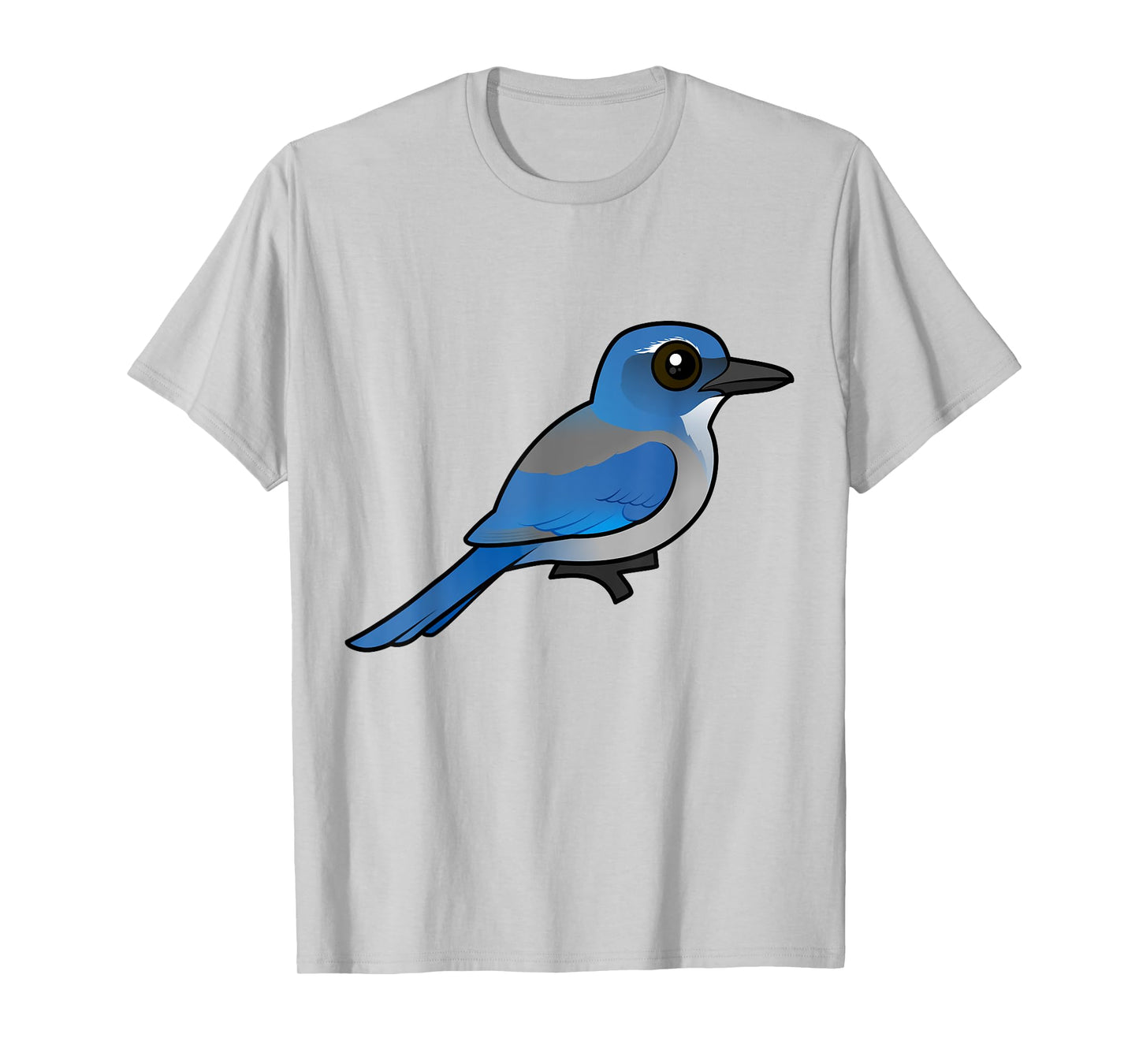 Cute Cartoon Woodhouse's Scrub-Jay Corvid Birdorable Bird T-Shirt
