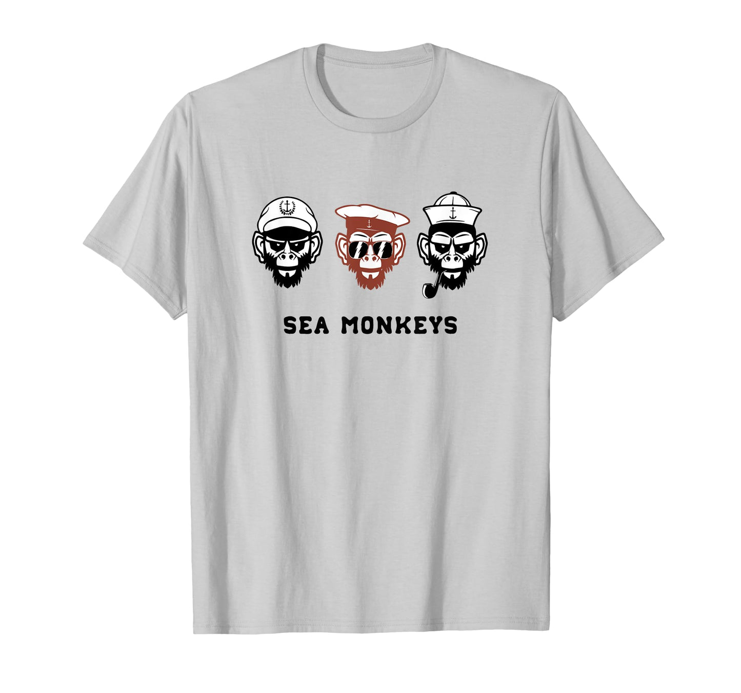 Sea Monkeys Ship Captain Funny Tee Shirt