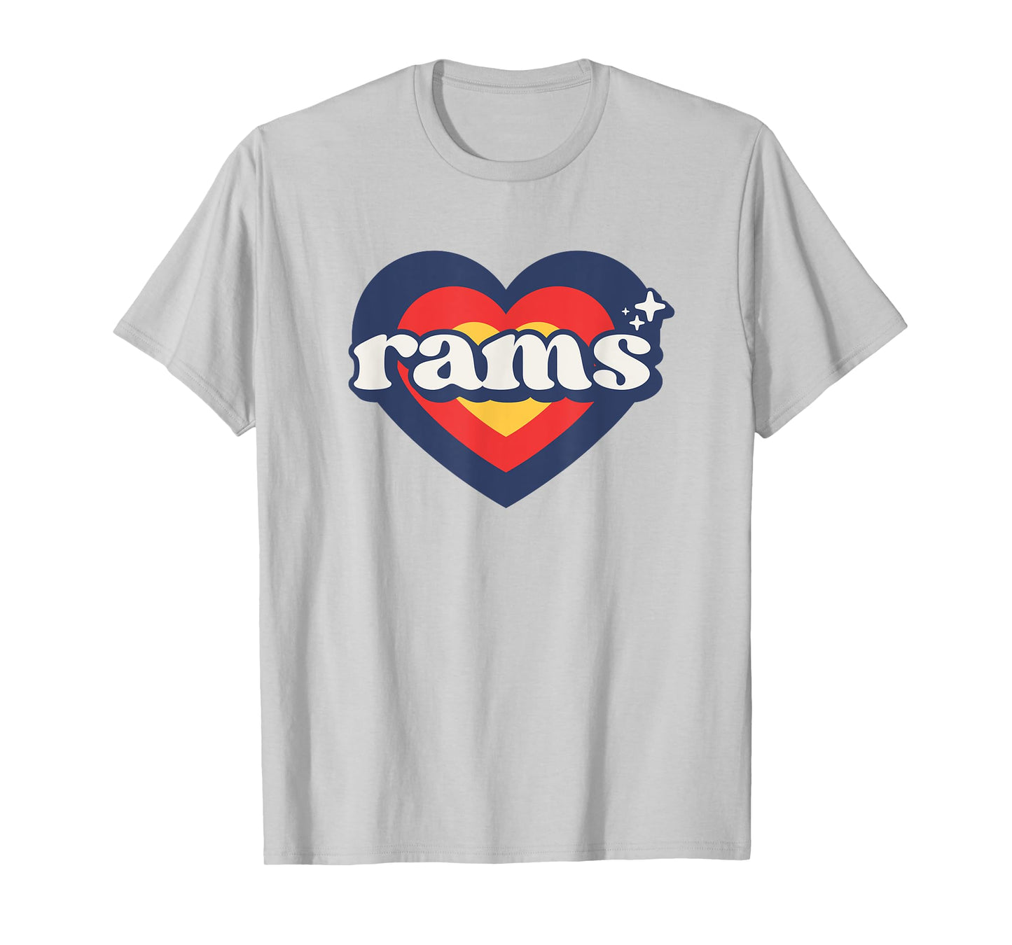Vintage Rams High School Go Rams Pride Heart T-Shirt