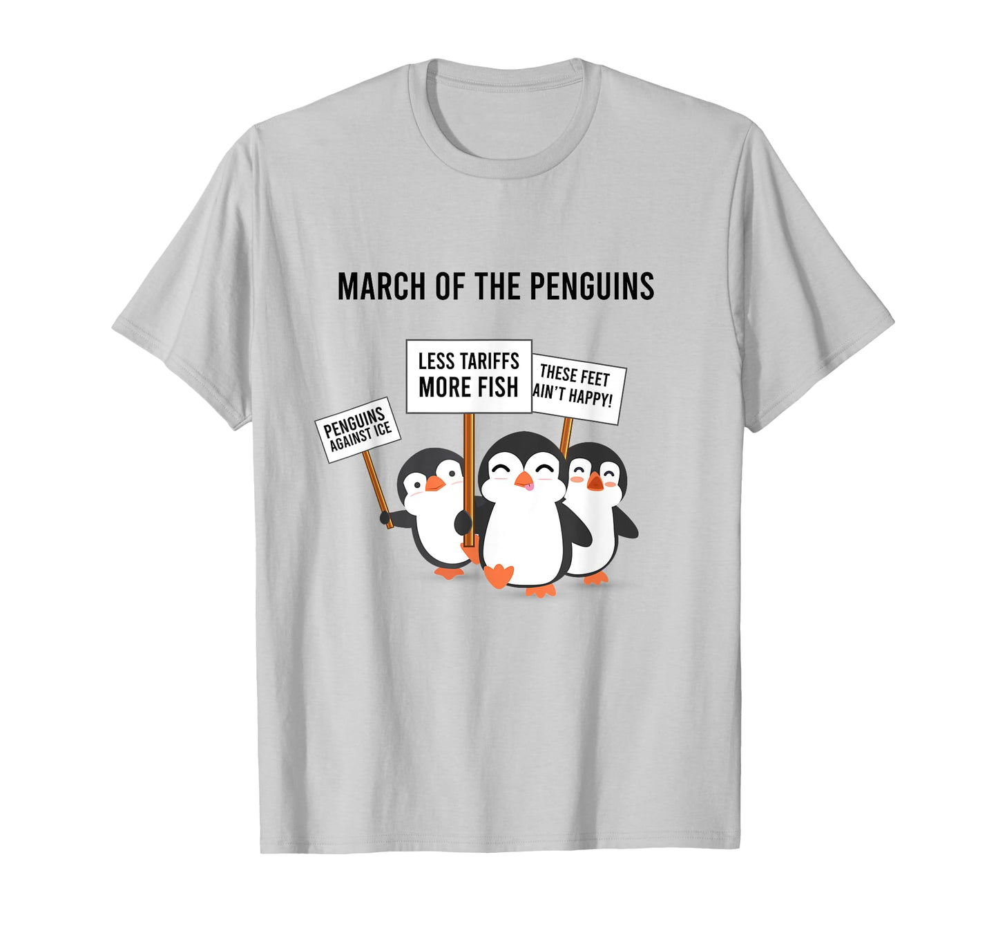 Penguins Protest March T-Shirt