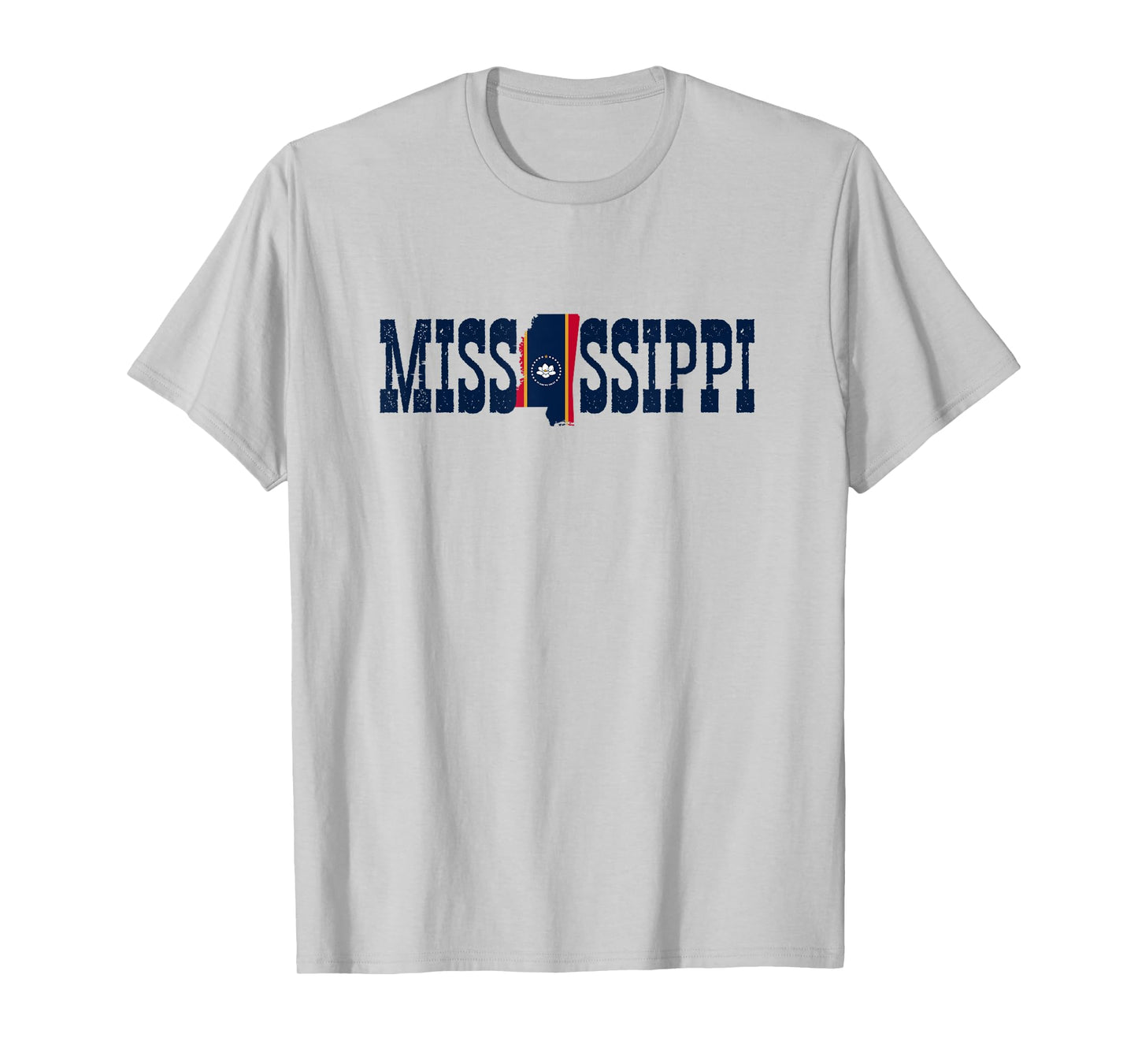 Jersey Mississippi Clothing Souvenir for Women Men Mississippi State and Mississippi Flag Pride T-Shirt