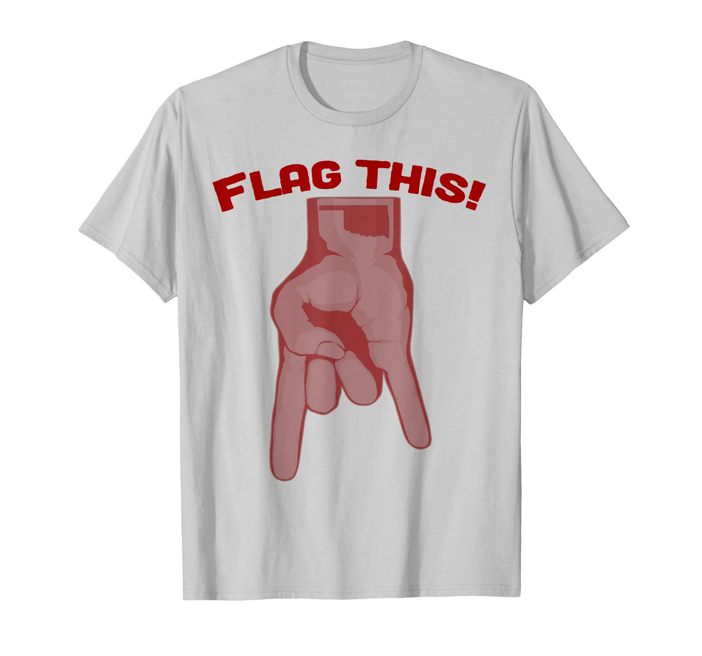 Flag This Oklahoma Upside Down Horns T-Shirt