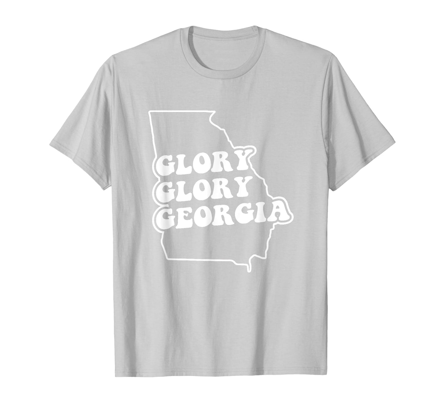 Georgia fans fight song, cute Glory white on red T-Shirt