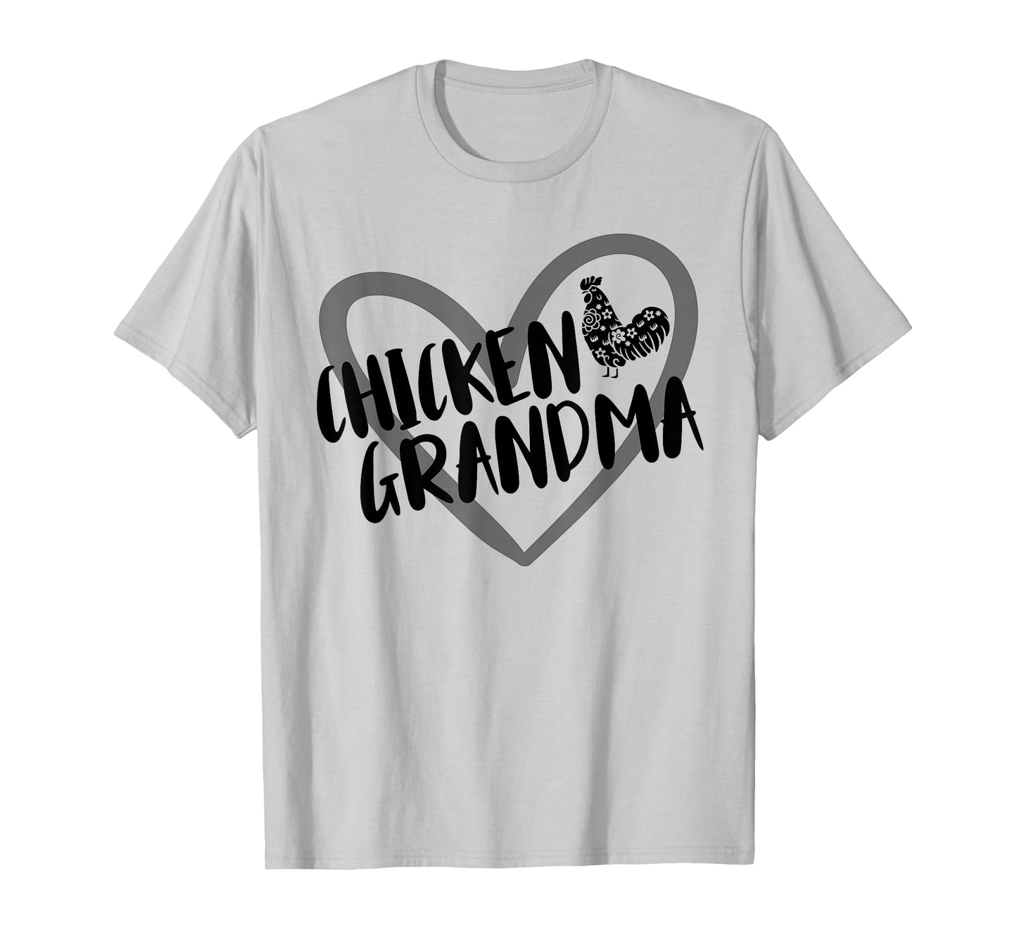 Chicken Grandma Heart Farmer Funny Chicken Lover T-Shirt