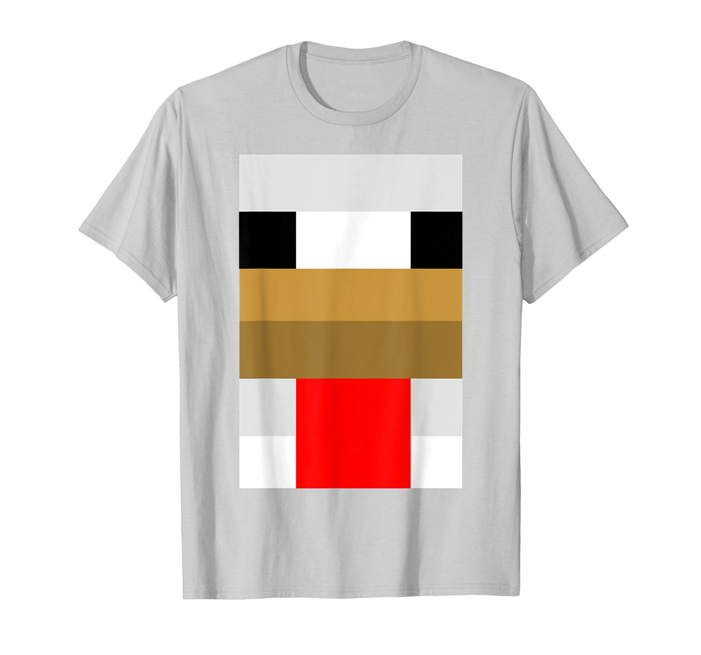Funny Easy Halloween Costume White Chicken Pixel T-Shirt