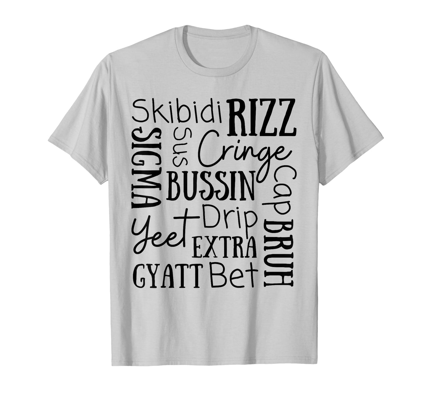 Skibidi Rizz Funny Kids Rizz Bussin Gen Z Christmas Young T-Shirt