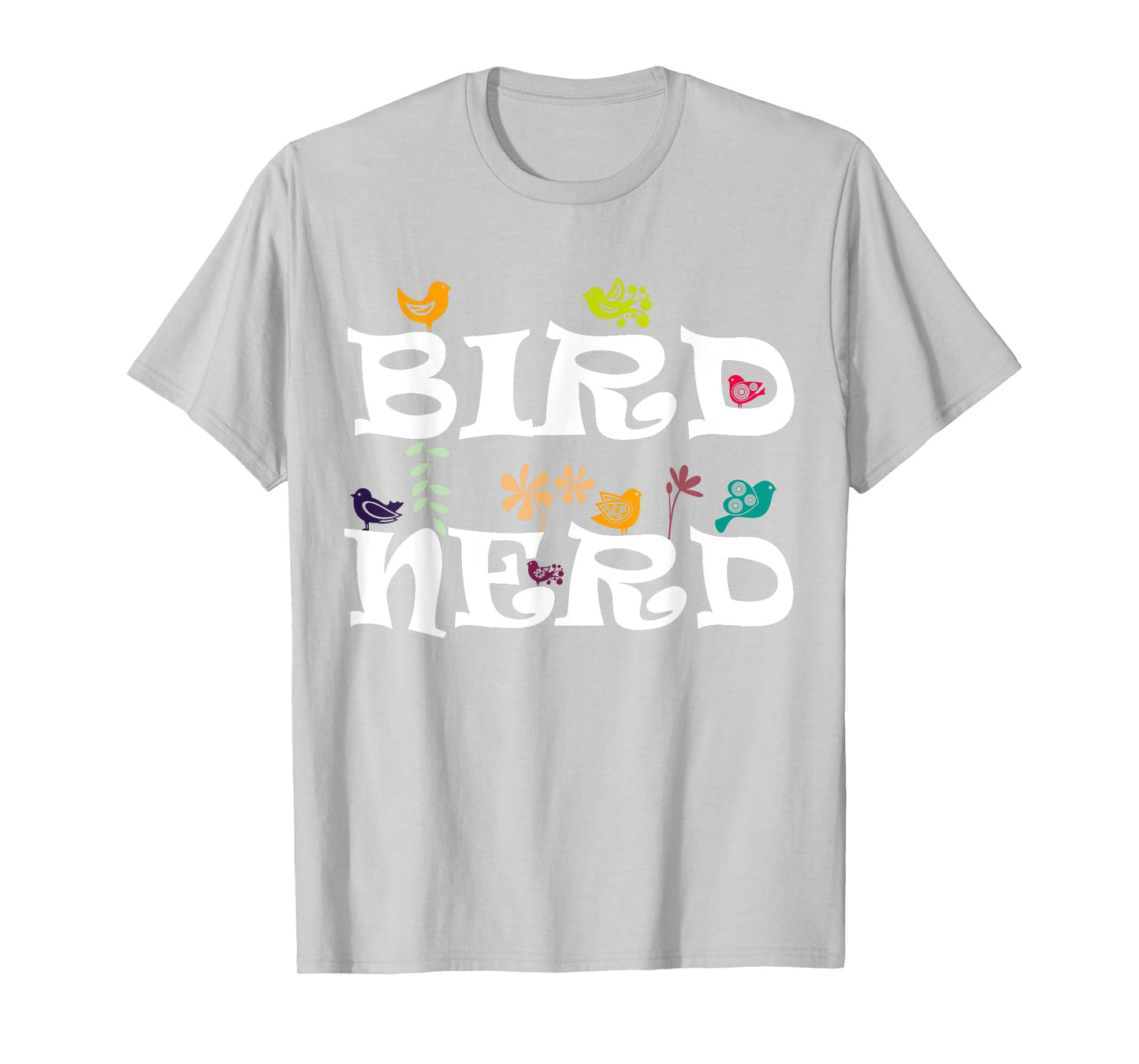 Birds to Watch Bird Nerd Ornithology Science Birds Spicies Birdwatching T-Shirt - Unisex-Adults, Grey, Small