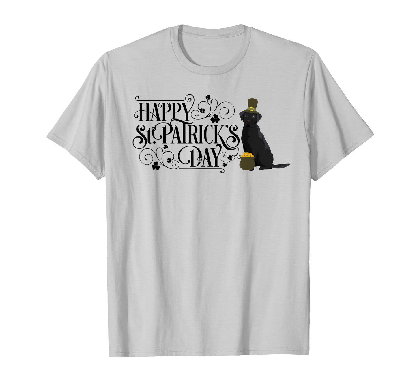 St Patricks Day Black Labrador Retriever Shirt Dog