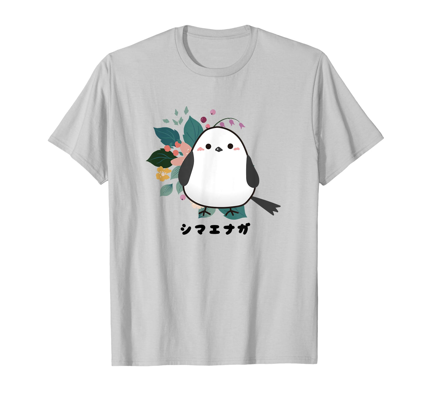 Shima Enaga Bird flower Wild Bird Japan Hokkaido Snow Fairy T-Shirt
