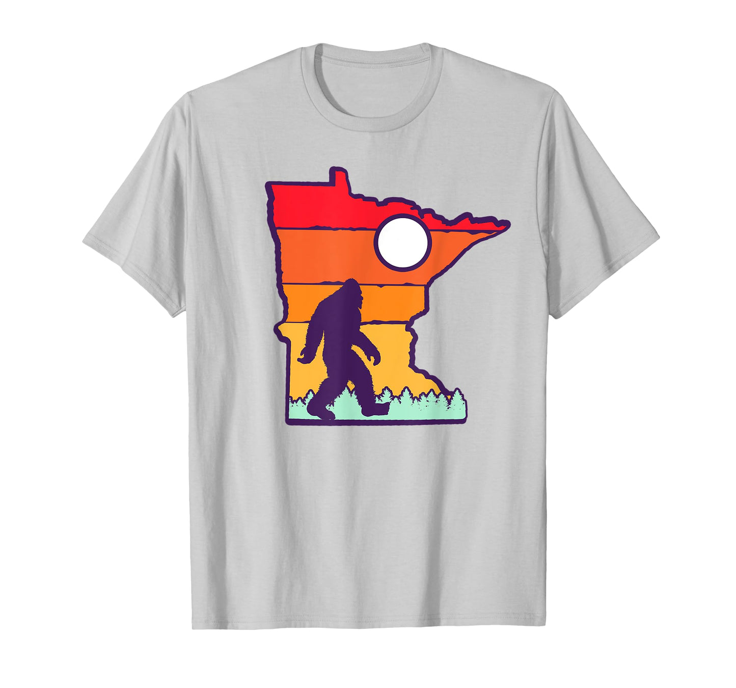 Minnesota Vintage Outdoor Bigfoot State Sasquatch Team Retro T-Shirt