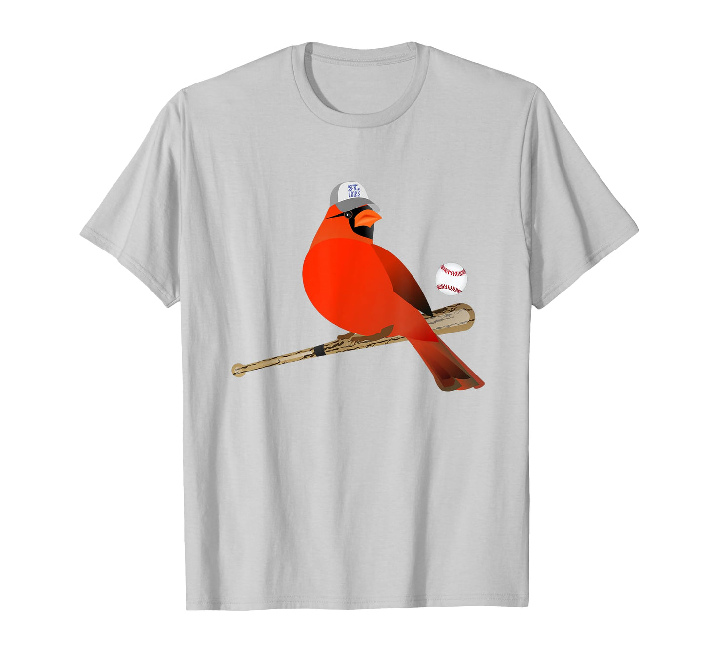 Saint Louis Red Cardinal Funny Bird Design T-Shirt
