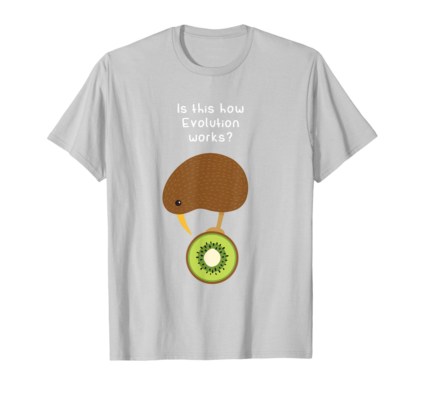 Kiwi Bird Evolution Funny Kiwi Fruit Pun Gift T Shirt T-Shirt