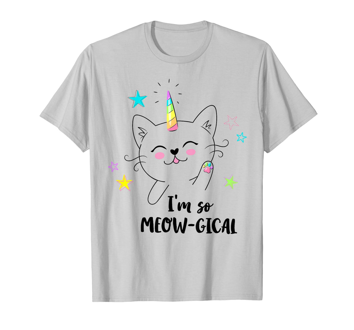Caticorn cute kitty kids I'm so meow-gical funny cat unicorn T-Shirt