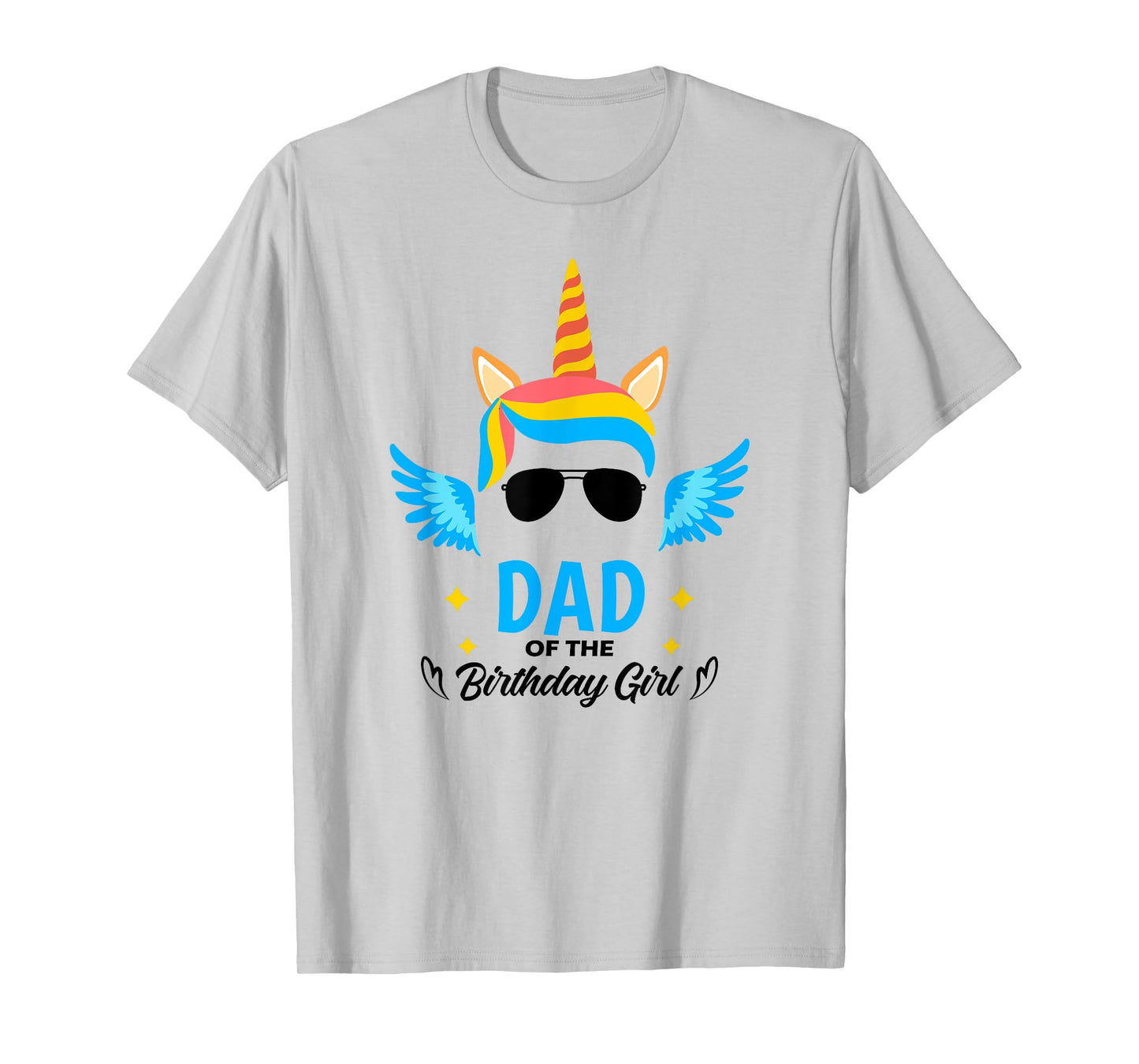 Dad of The Birthday for Girl Father Unicorn First Birthday T-Shirt