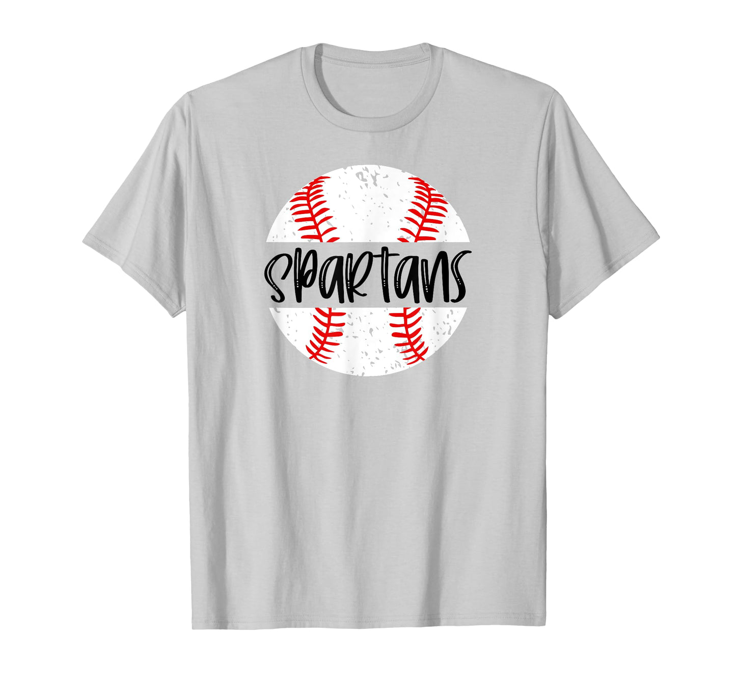 Spartans Baseball Team Mascot School Spirit Game Day T-Shirt