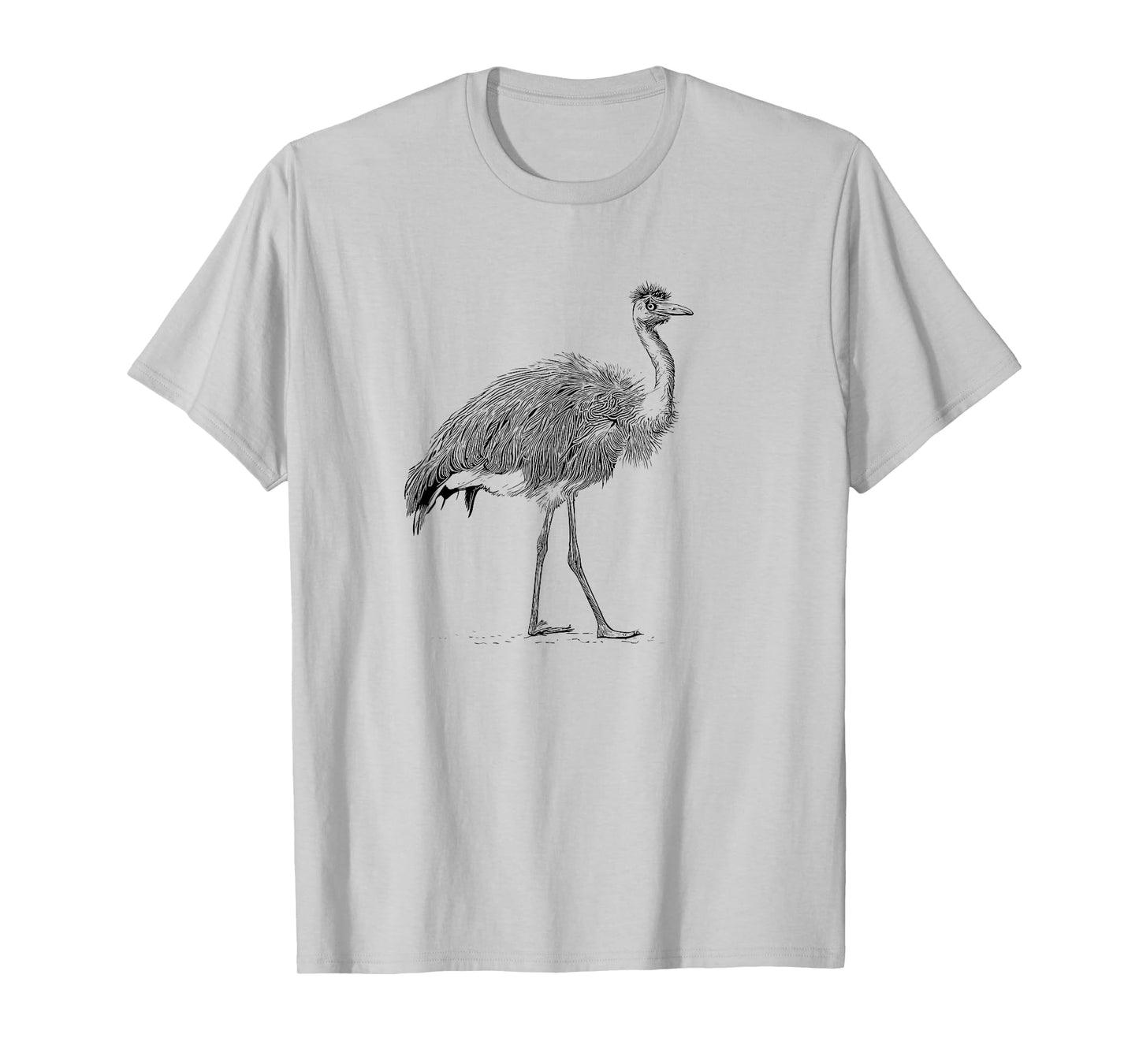 Zookeeper Retro Illustration Vintage Flightless Emu Lover T-Shirt