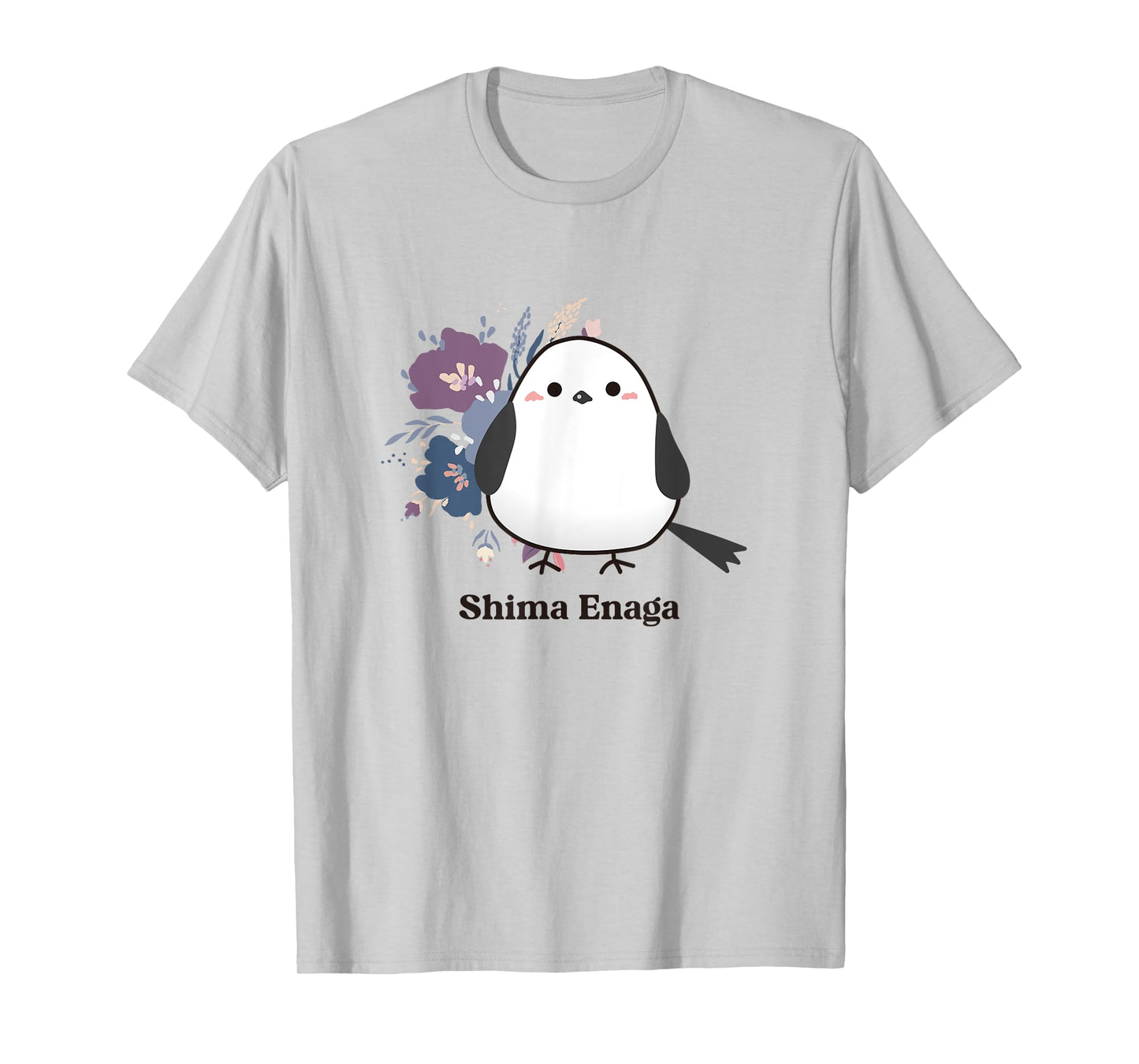 Shima Enaga Bird flower Wild Bird Japan Hokkaido Snow Fairy T-Shirt