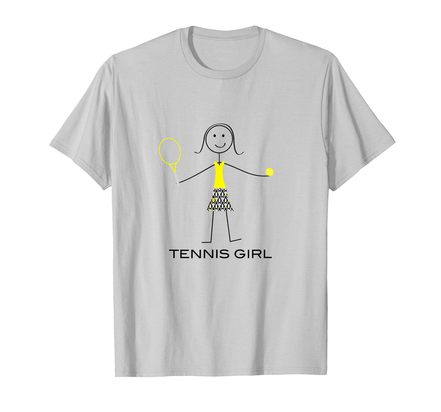 Funny Tennis Design Women, Girl Tennis Player T-Shirt