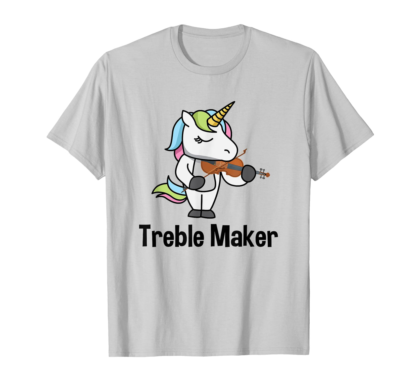 Violin Shirt for Girls - Treble Maker Unicorn Violinist T-Shirt