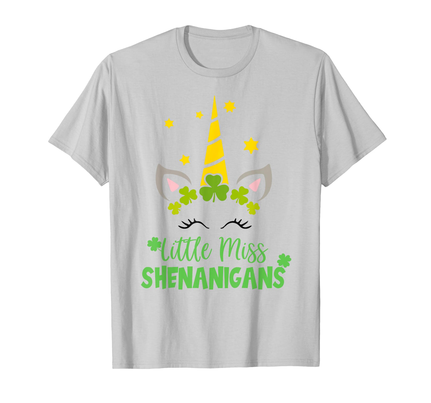Irish Little Miss Shenanigan St Patrick Day Funny Women Girl T-Shirt