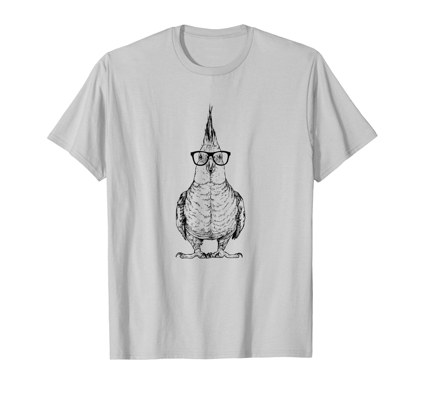 The Pawster Cockatiel Nerdy Glasses Cockatoo Bird T-Shirt