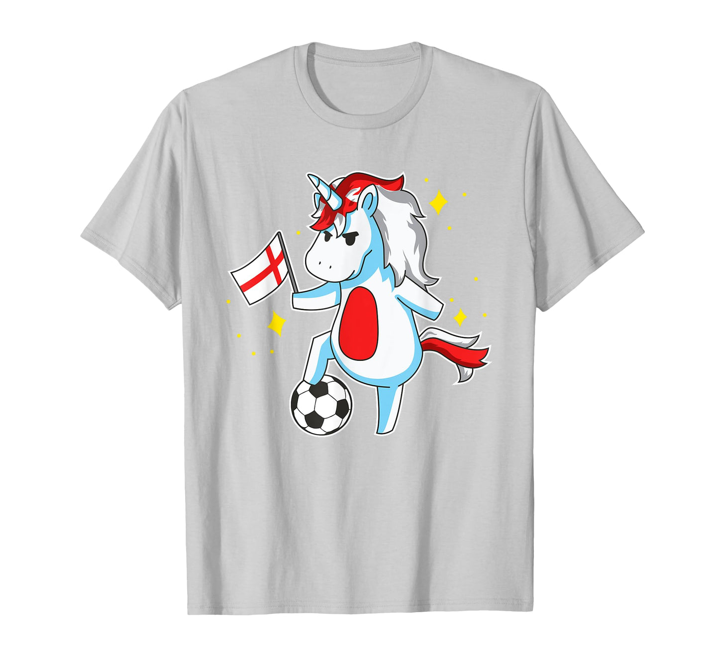 Soccer Unicorn England Jersey Shirt English Football T-Shirt