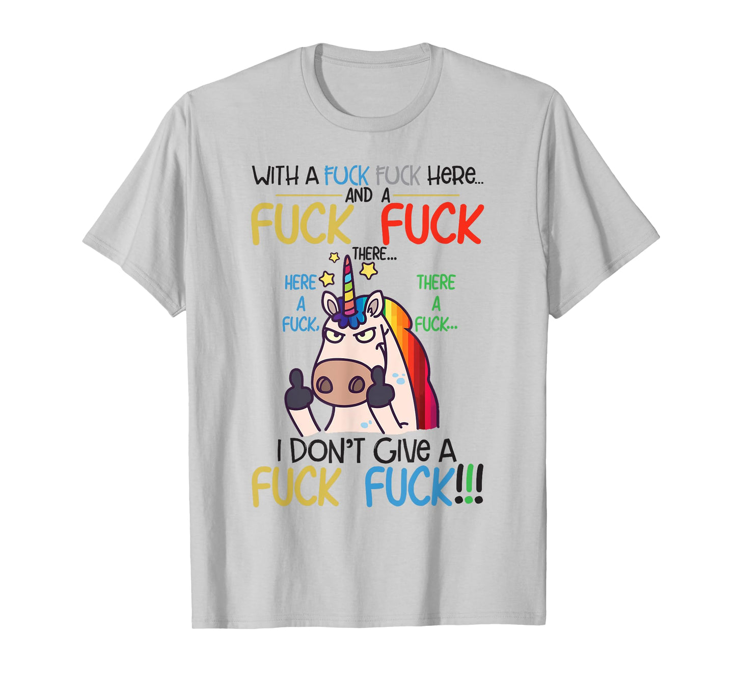 Funny Sarcasm Unicorn Shirt - Women's Unisex Adult Men's T-Shirt - White - Small - Short Sleeve - Cotton 65% Polyester 35% - Modern Classic - Everyday - Birthday - Lace Embellishment