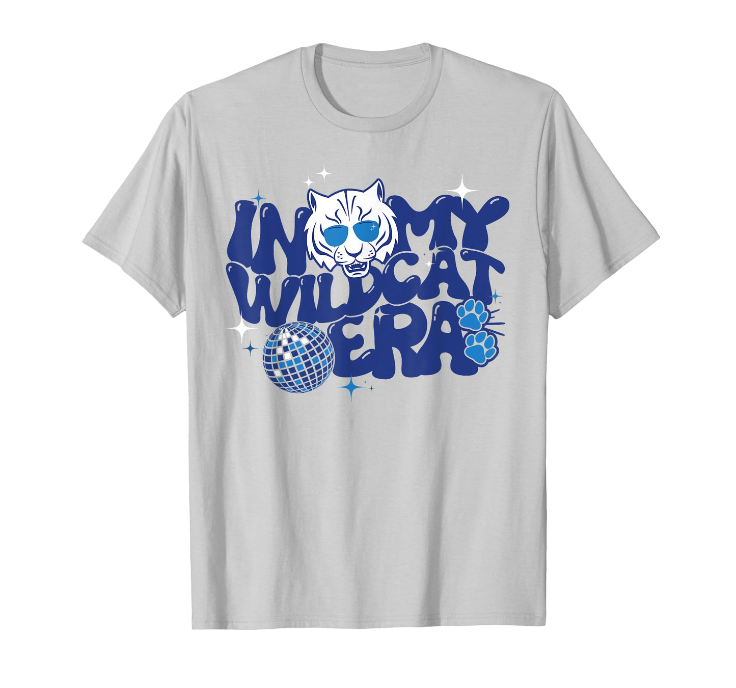In My Wildcat Era Groovy School Spirit Mascot T-Shirt