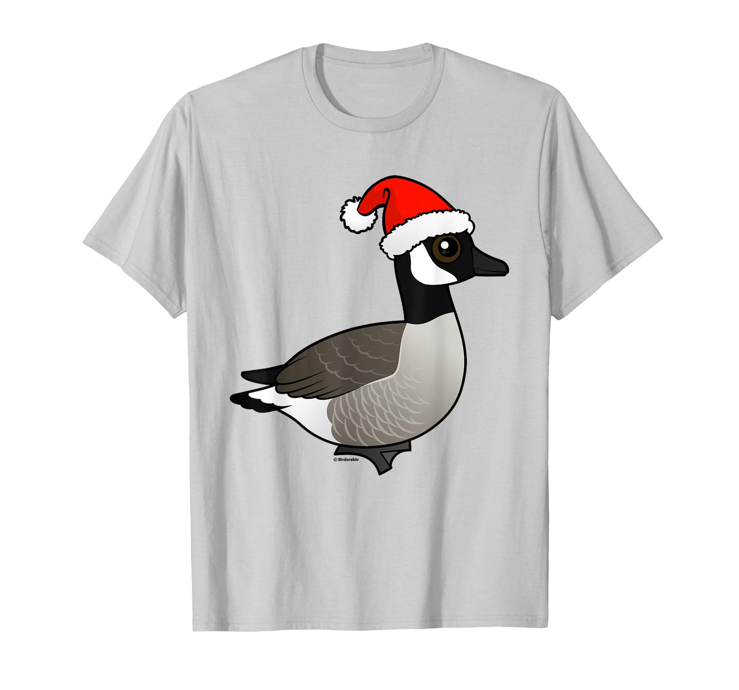 Funny Cute Cartoon Santa Canada Goose Christmas Gift Idea T-Shirt