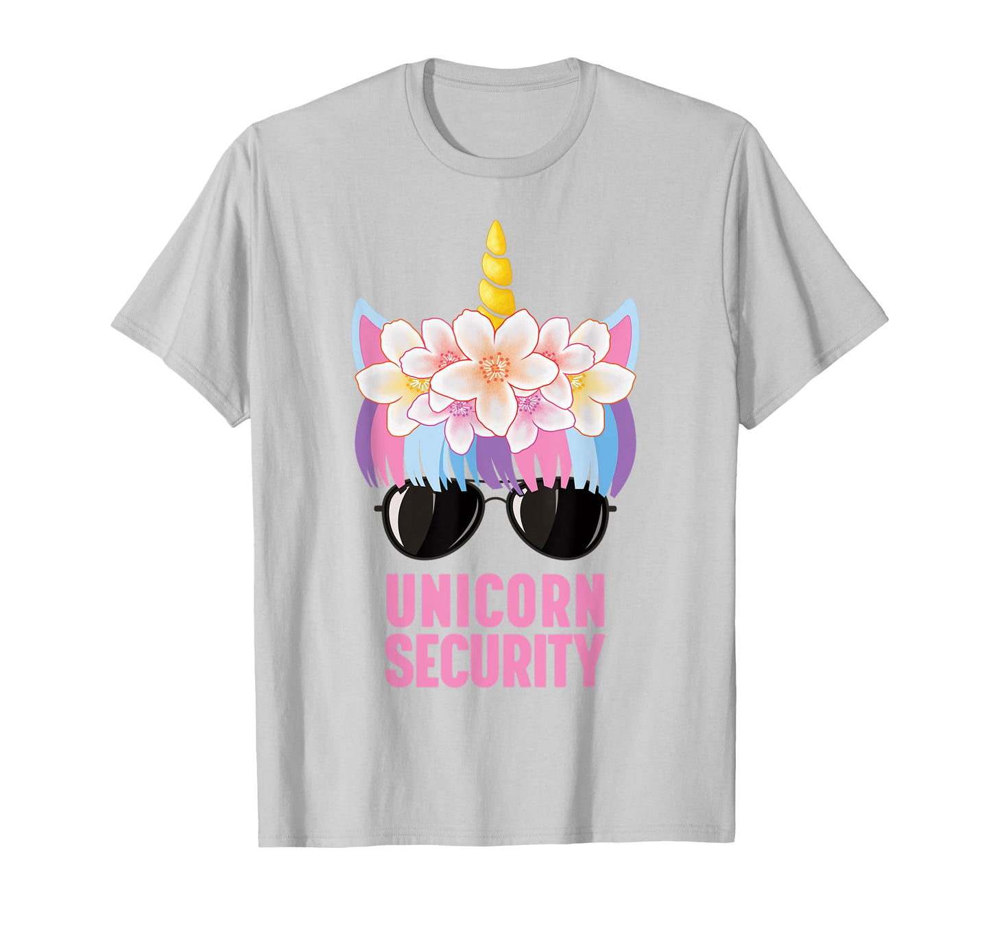 Cute Unicorn Security T-Shirt