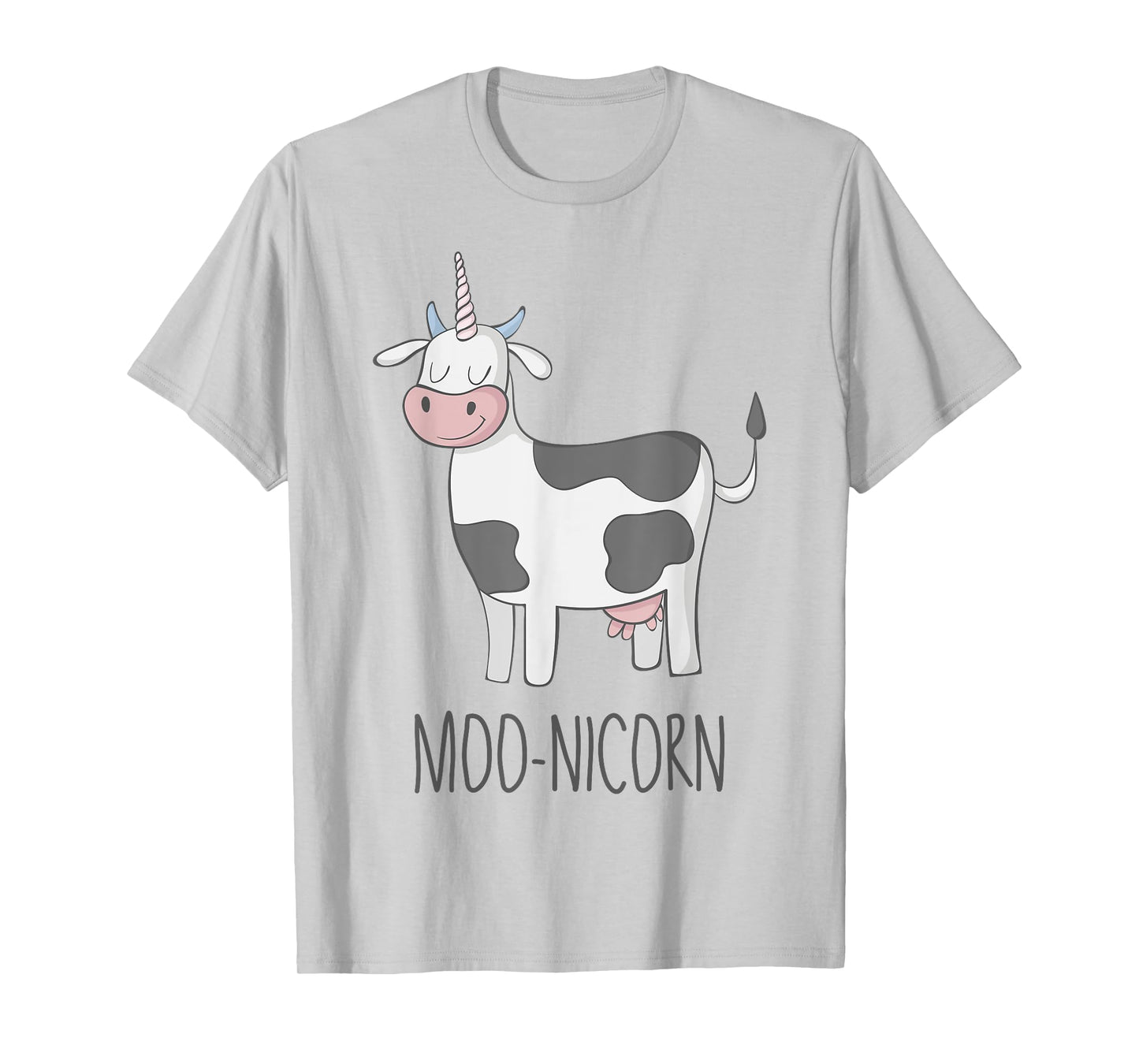 Moonicorn Funny Cow Unicorn T Shirt for Kids and Adults T-Shirt