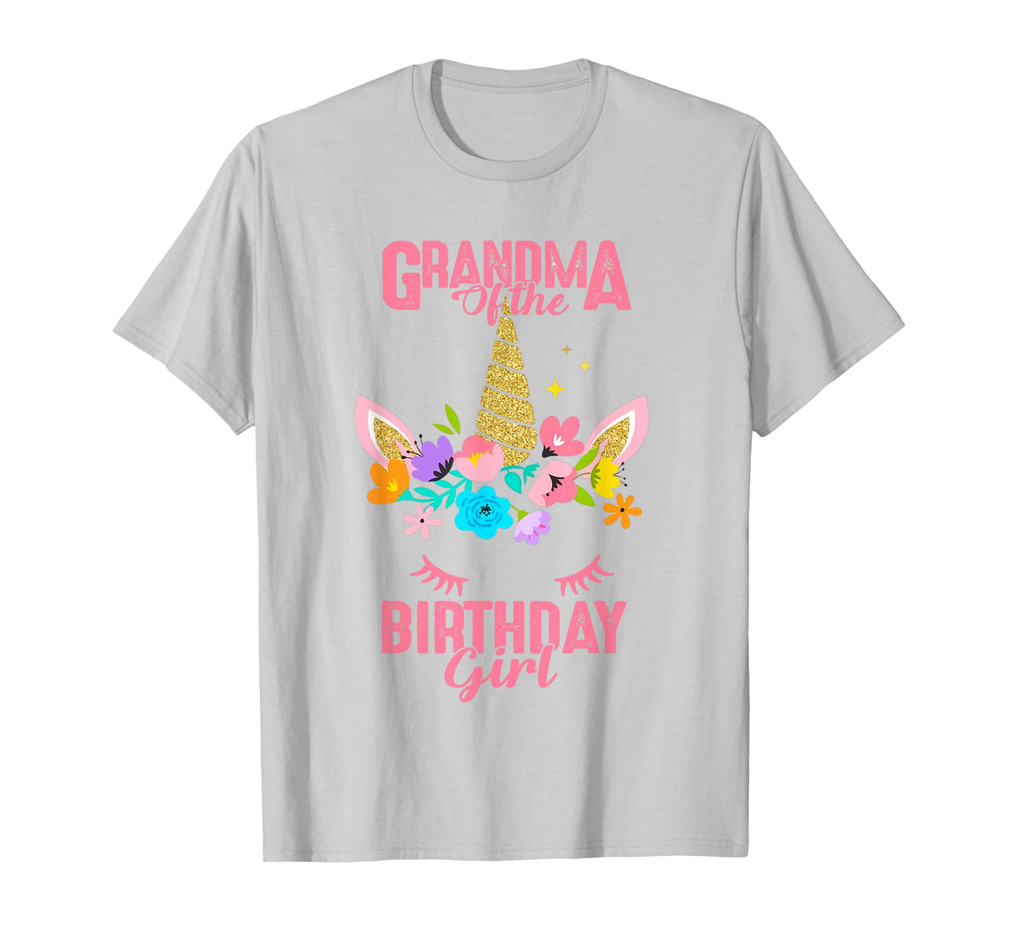 Grandma of the Birthday Girl Gift Unicorn Birthday Matching T-Shirt