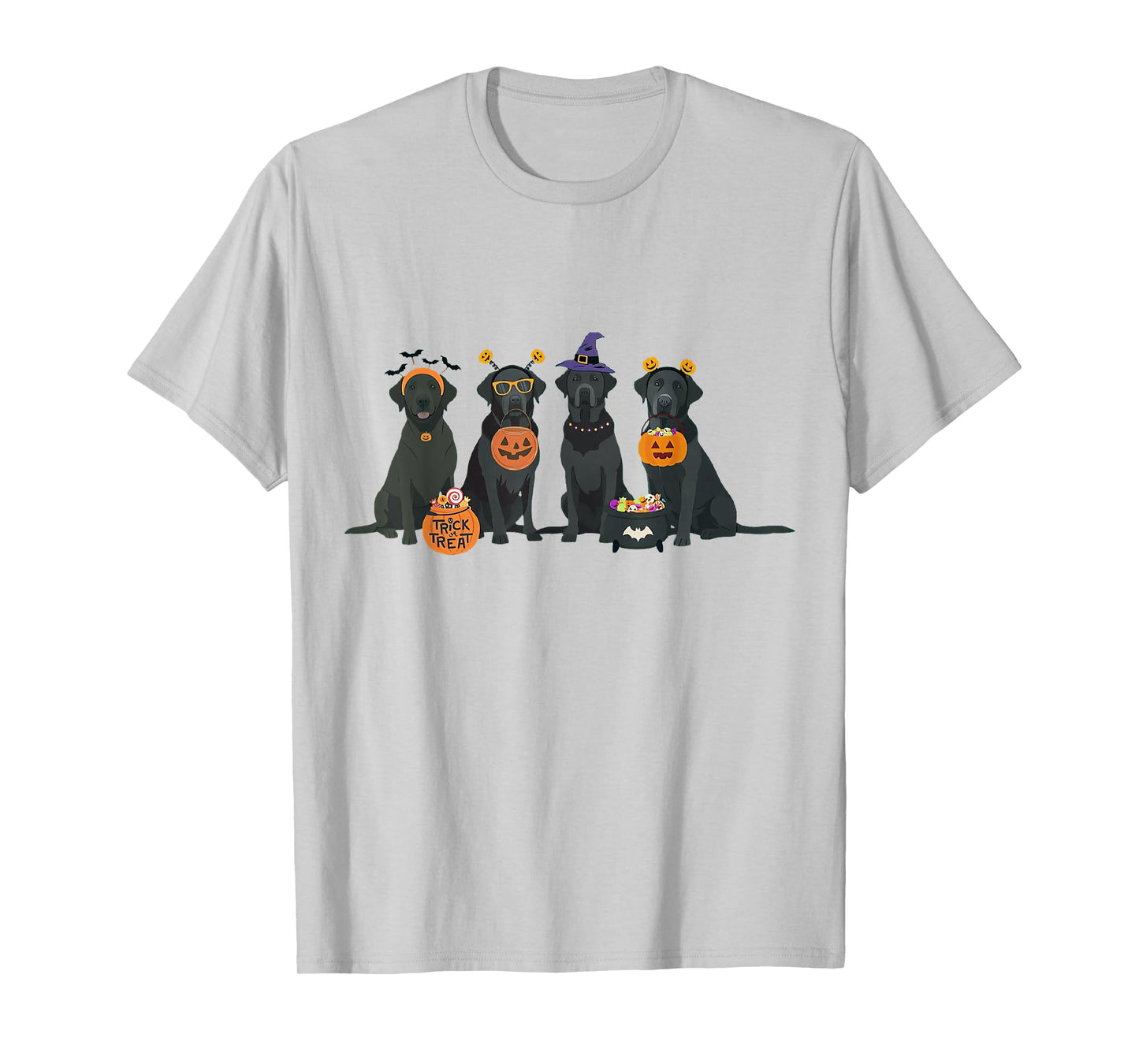 Halloween Black Lab Fall Labrador Retriever Halloween Dog T-Shirt