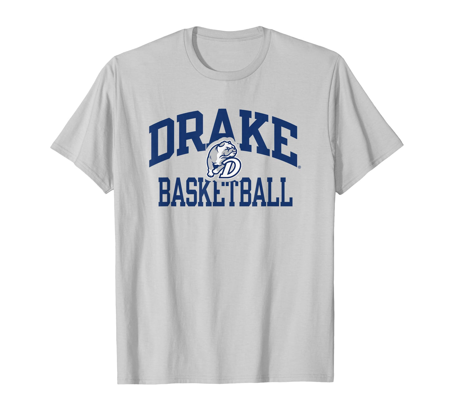 Drake Bulldogs Basketball Arch Gray Officially Licensed T-Shirt