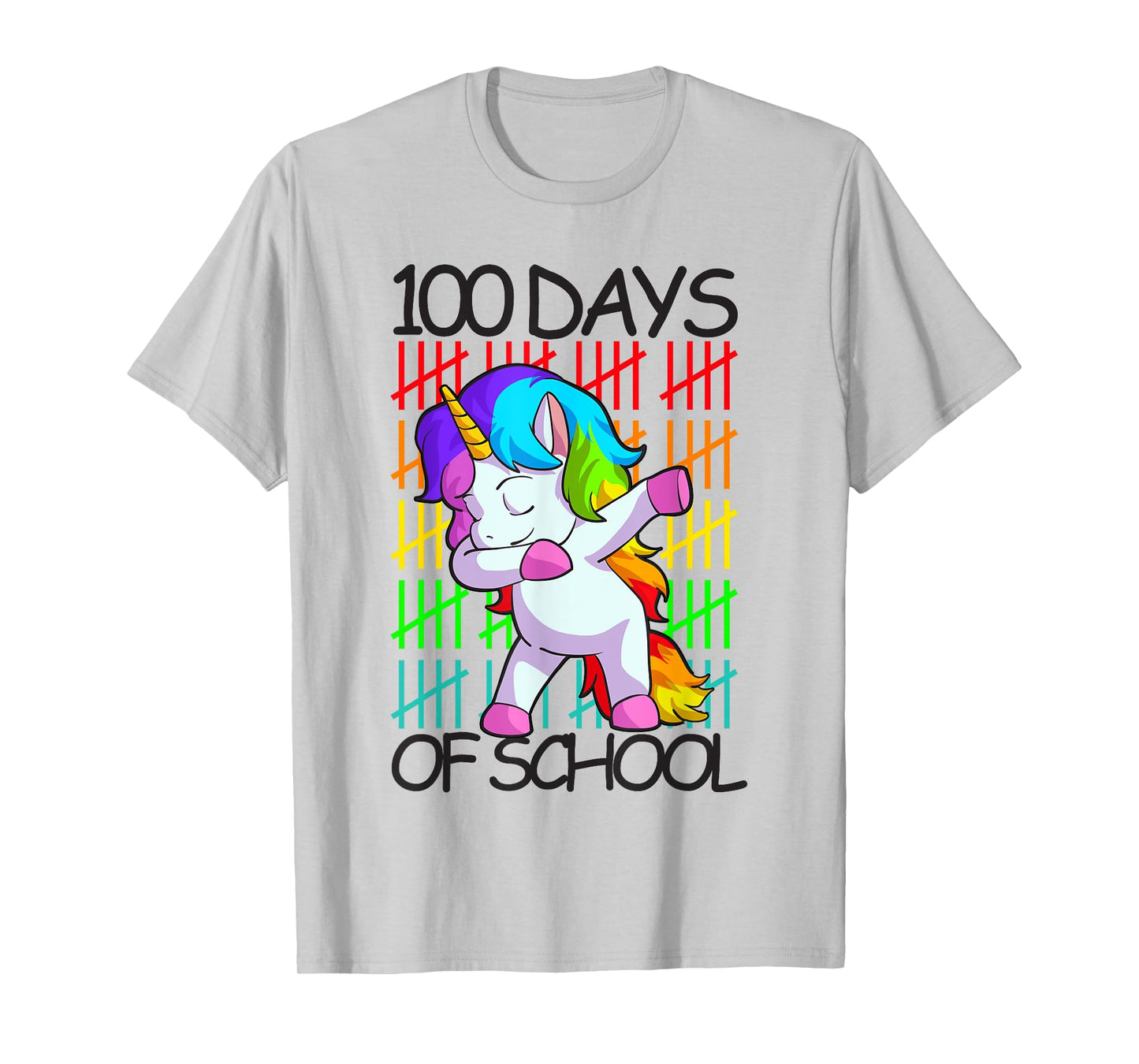 Happy 100 Days Of School Shirt Girls Unicorn Lover Gift T-Shirt