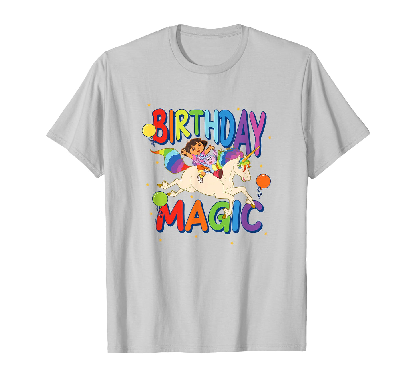 Dora the Explorer Birthday Magic Dora & Boots Riding Unicorn T-Shirt