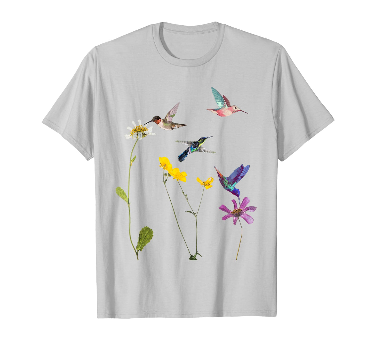 Hummingbird and Flowers tshirt T-Shirt