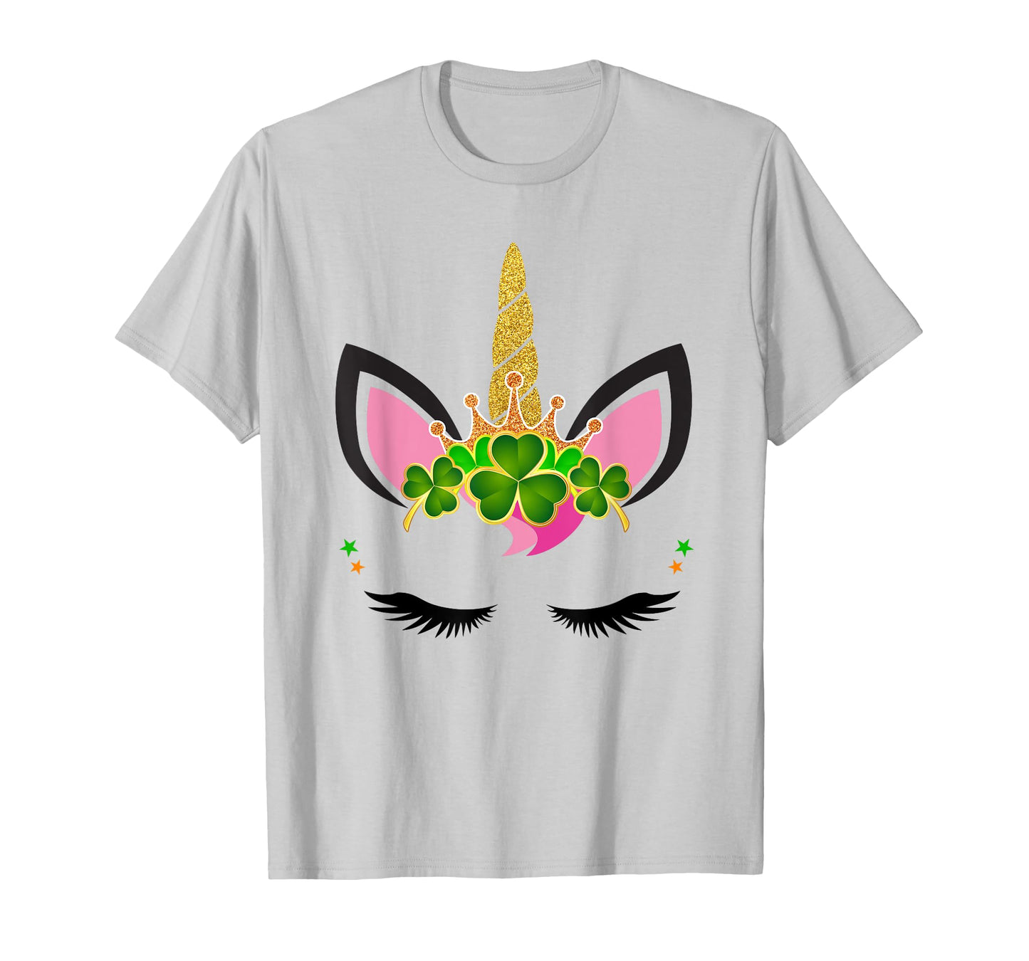Unicorn Clover Leaf Unicorn Girl St Patricks Day T-Shirt