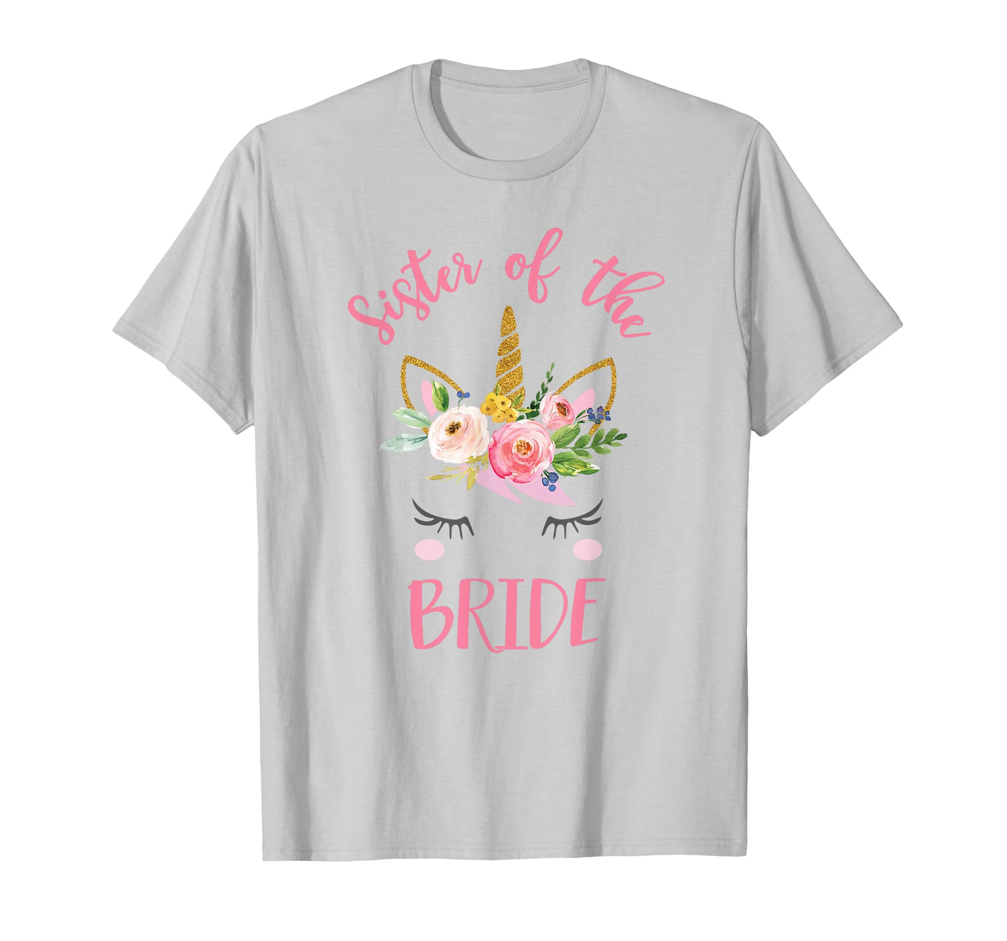 Unicorn Sister of the Bride T-Shirt, Wedding Gift