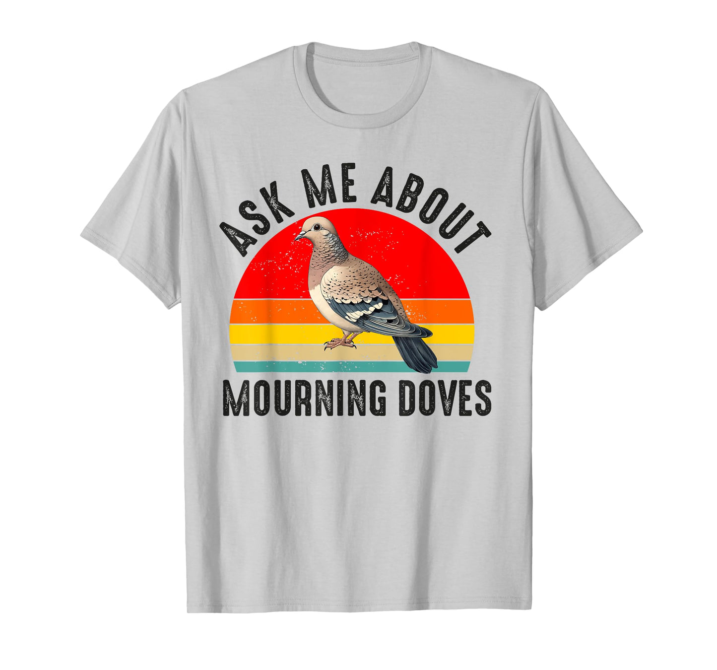Mourning Dove Bird Lover Women Men Girl Boys Vintage Retro T-Shirt