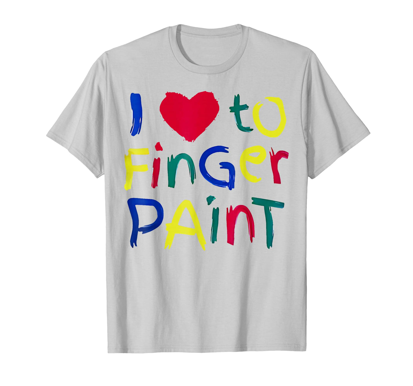 I Heart Love To Finger Paint I'm Paint Cute Couple Valentine T-Shirt