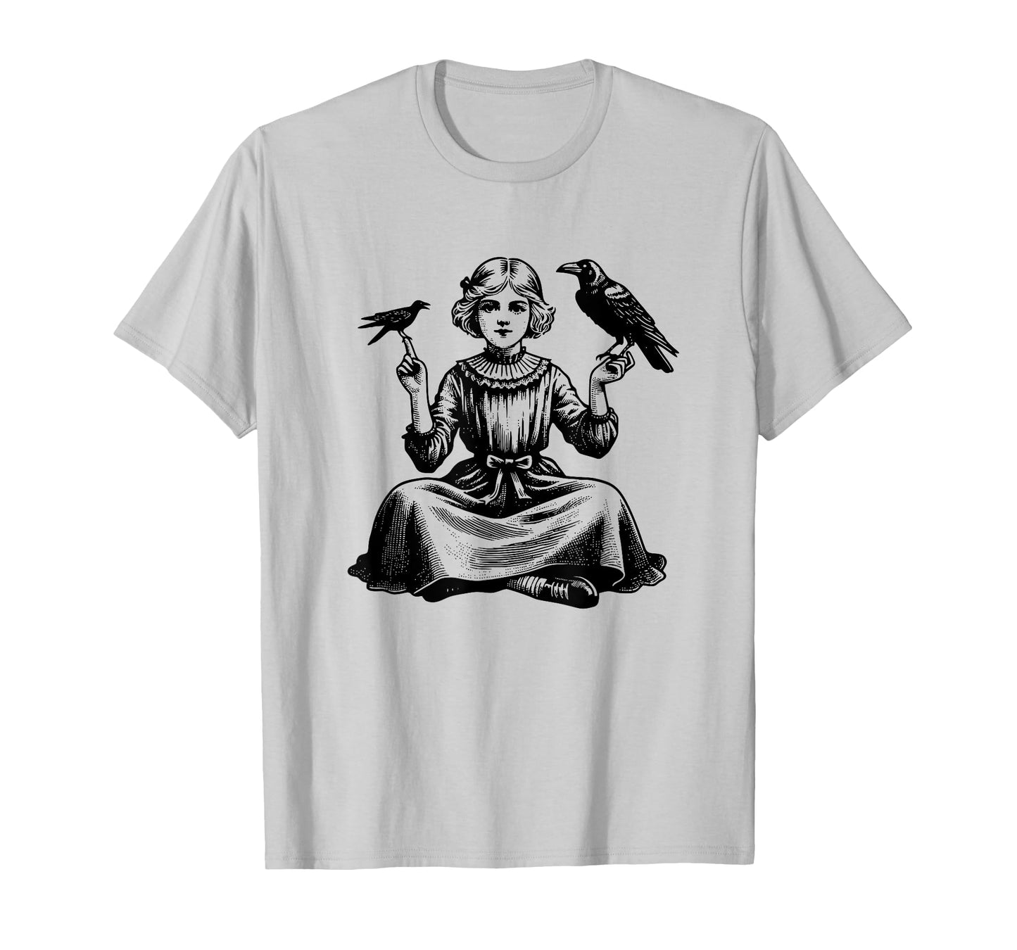 Vintage Crow, Vintage Raven Design for Crow and Raven Lovers T-Shirt
