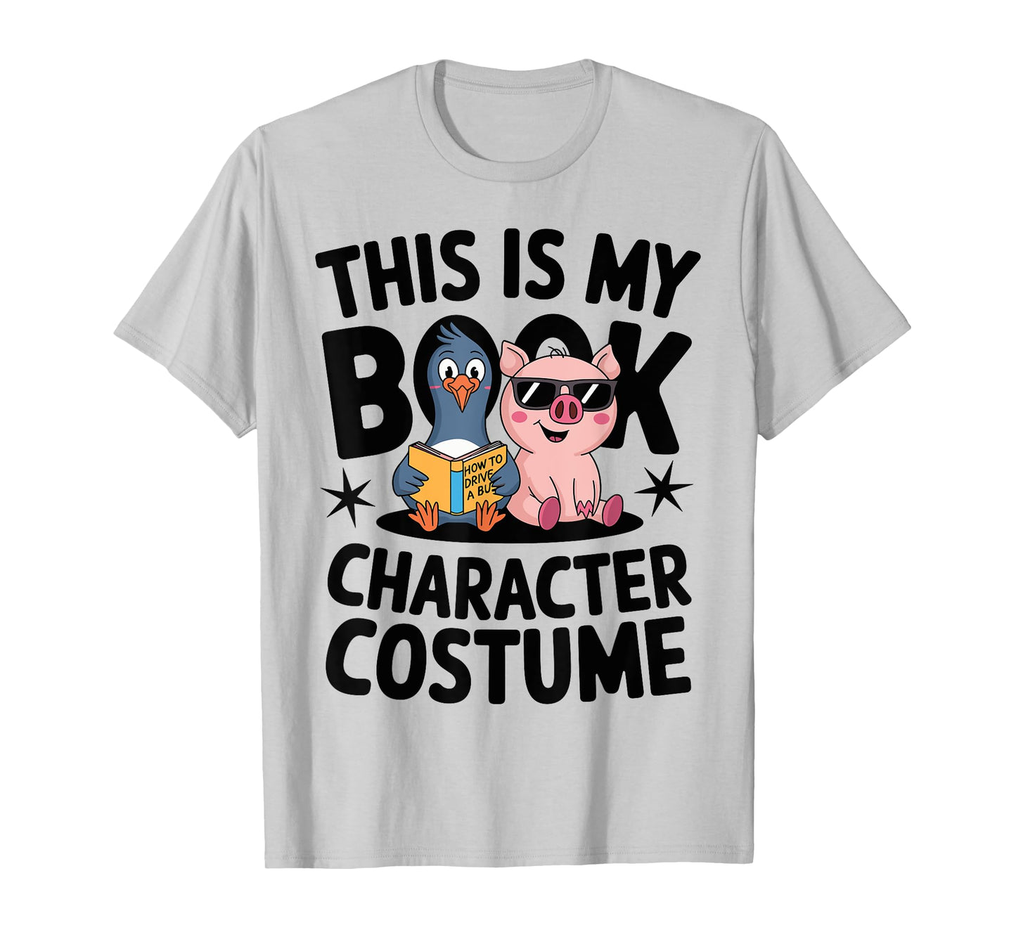 This Is My Book Character Costume Penguin Pig T-Shirt