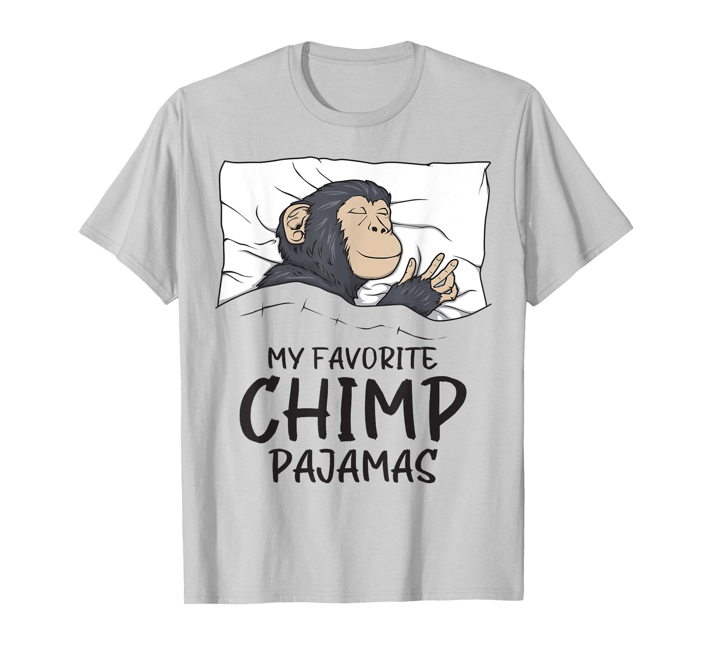 Favorite Chimp Pajamas, Napping Monkey Pajama T-Shirt