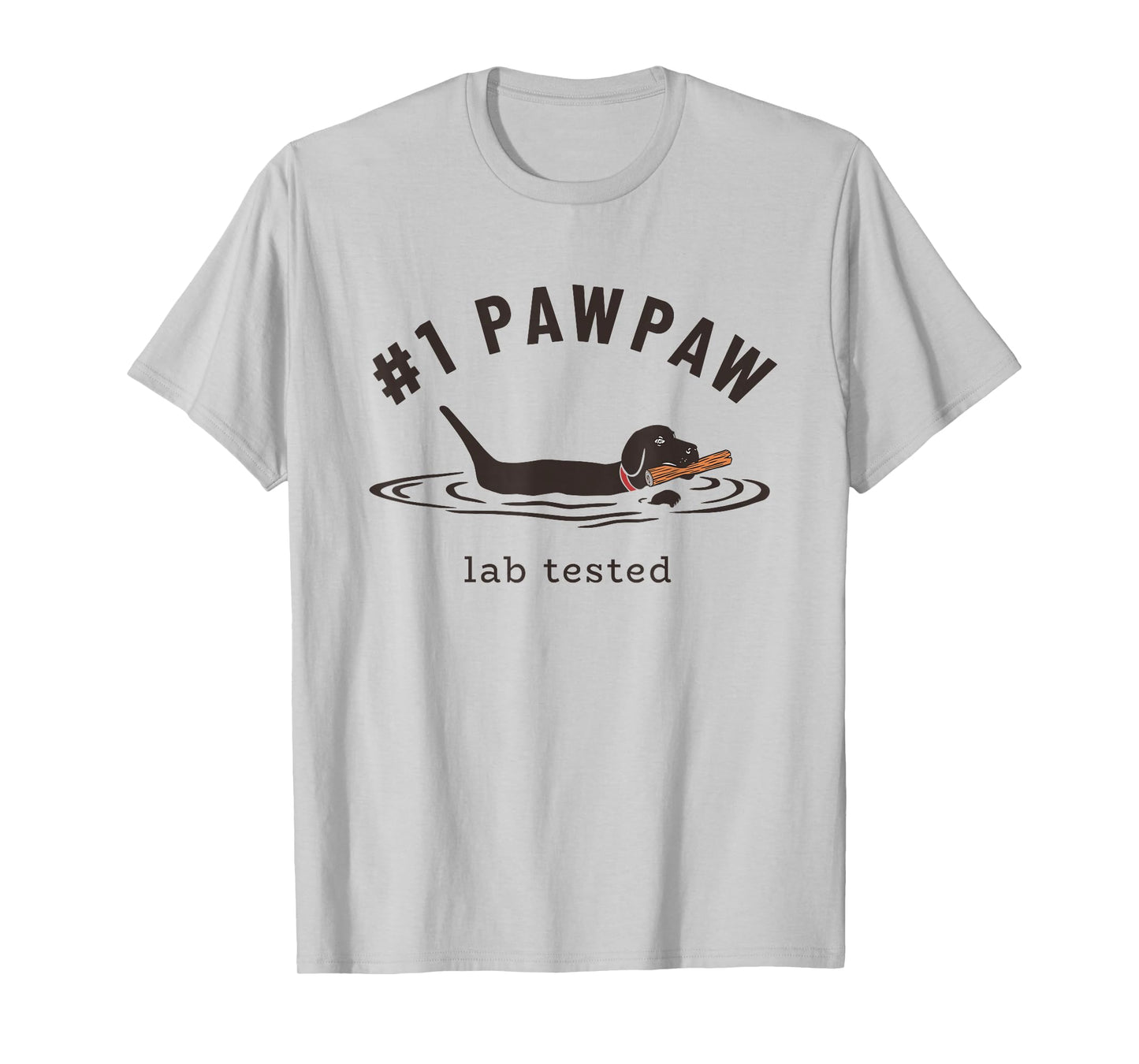 Black Lab #1 PawPaw - Labrador Retriever Owner Grandpa T-Shirt