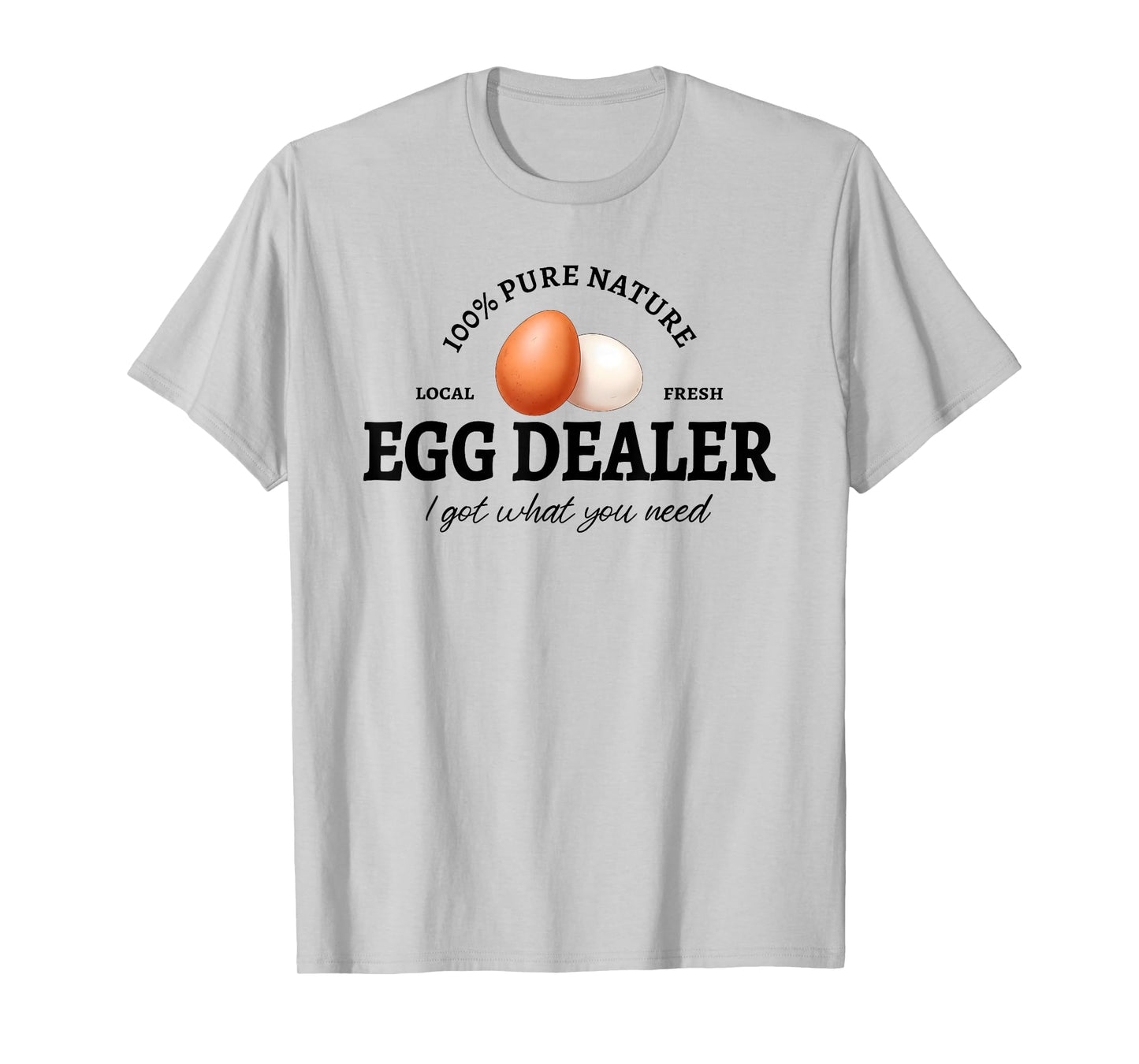 Egg Dealer Funny Chicken Farmer & Farmers Market Logo T-Shirt
