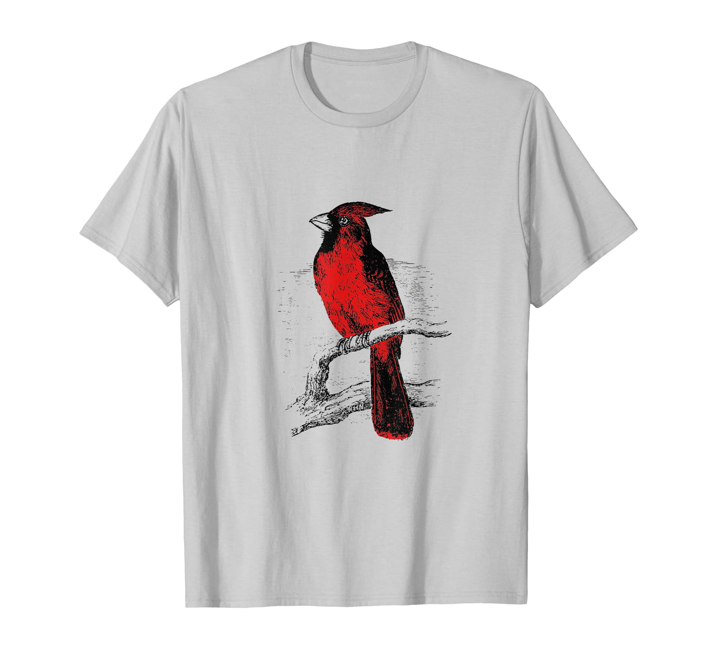 Red Cardinal Bird love bird watching Vintage T-Shirt