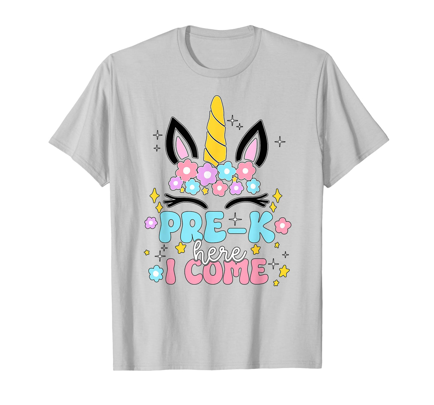 Preschool Here I Come Unicorn Girls Kids Back To School T-Shirt
